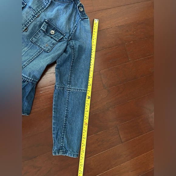 Guess Jeans Guess? Girls M 10/12 Denim Jacket hand decorated bling excellent - Picture 7 of 8